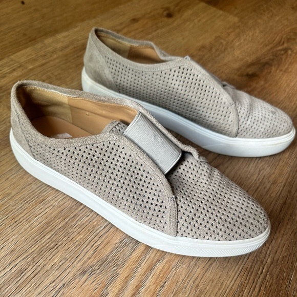 Franco Sarto Shoes - Franco Sarto grey suede slip on shoes, size 7